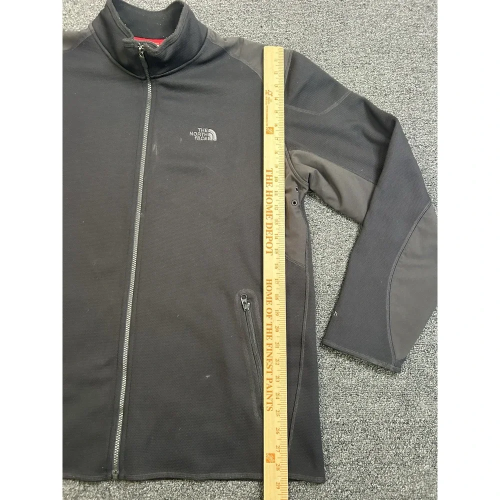 The North Face TKA Stealth Full Zip Fleece Jacket Black Mens Size XL Outdoors‎